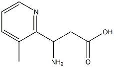 3-AMINO-3-(3-METHYL-PYRIDIN-2-YL)-PROPIONIC ACID Struktur