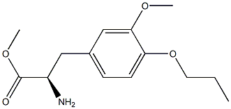 METHYL (2R)-2-AMINO-3-(3-METHOXY-4-PROPOXYPHENYL)PROPANOATE Struktur