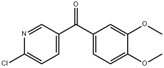 2-CHLORO-5-(3,4-DIMETHOXYBENZOYL)PYRIDINE Struktur