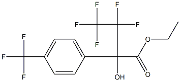 3,3,4,4,4-PENTAFLUORO-2-HYDROXY-2-[4-(TRIFLUOROMETHYL)PHENYL]BUTYRIC ACID ETHYL ESTER Struktur