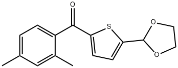 2-(2,4-DIMETHYLBENZOYL)-5-(1,3-DIOXOLAN-2-YL)THIOPHENE price.