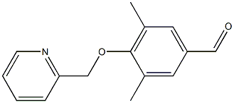 3,5-DIMETHYL-4-(PYRIDIN-2-YLMETHOXY)BENZALDEHYDE Struktur