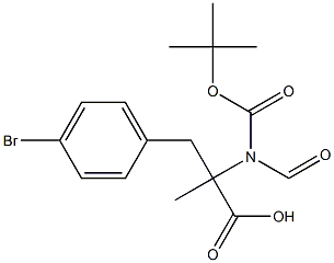 2-N-BOC-3-(4-BROMO-PHENYL)-2-METHYLAMINOMETHYL-PROPIONIC ACID Struktur