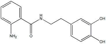 2-AMINO-N-[2-(3,4-DIHYDROXYPHENYL)ETHYL]BENZAMIDE Struktur