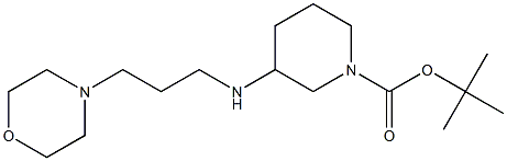 1-BOC-3-(3-MORPHOLIN-4-YLPROPYLAMINO)-PIPERIDINE Struktur