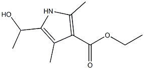 ETHYL 5-(1-HYDROXYETHYL)-2,4-DIMETHYL-1H-PYRROLE-3-CARBOXYLATE Struktur