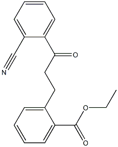 3-(2-CARBOETHOXYPHENYL)-2'-CYANOPROPIOPHENONE Struktur