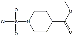 METHYL 1-(CHLOROSULFONYL)PIPERIDINE-4-CARBOXYLATE Struktur