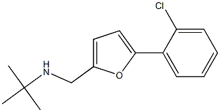 N-((5-(2-CHLOROPHENYL)-2-FURYL)METHYL)-2-METHYLPROPAN-2-AMINE Struktur