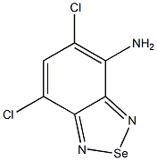 4-AMINO-5,7-DICHLORO-2,1,3-BENZOSELENADIAZOL Struktur