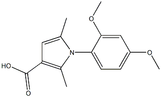 1-(2,4-DIMETHOXYPHENYL)-2,5-DIMETHYL-1H-PYRROLE-3-CARBOXYLIC ACID Struktur