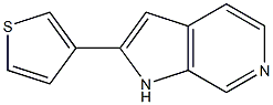 2-THIOPHEN-3-YL-1H-PYRROLO[2,3-C]PYRIDINE Struktur