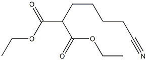 DIETHYL (4-CYANOBUTYL)MALONATE Struktur