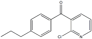 2-CHLORO-3-(4-N-PROPYLBENZOYL)PYRIDINE Struktur