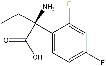 (2S)-2-AMINO-2-(2,4-DIFLUOROPHENYL)BUTANOIC ACID Struktur