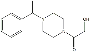 2-OXO-2-[4-(1-PHENYLETHYL)PIPERAZIN-1-YL]ETHANOL Struktur