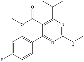 METHYL 4-(4-FLUOROPHENYL)-6-ISOPROPYL-2-(N-METHYLAMINO) PYRIMIDINE-5-CARBOXYLATE Struktur