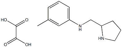 3-METHYL-N-(2-PYRROLIDINYLMETHYL)ANILINE OXALATE Struktur