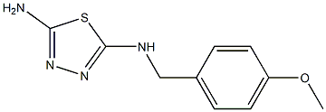 N-(4-METHOXYBENZYL)-1,3,4-THIADIAZOLE-2,5-DIAMINE Struktur