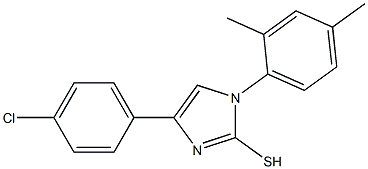 4-(4-CHLORO-PHENYL)-1-(2,4-DIMETHYL-PHENYL)-1H-IMIDAZOLE-2-THIOL Struktur