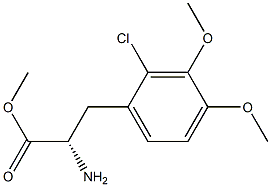 METHYL (2S)-2-AMINO-3-(2-CHLORO-3,4-DIMETHOXYPHENYL)PROPANOATE Struktur