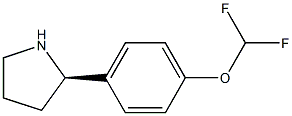 [4-((2R)PYRROLIDIN-2-YL)PHENOXY]DIFLUOROMETHANE Struktur