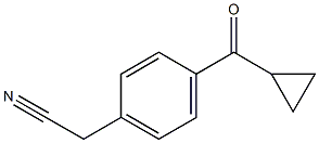 4-CYCLOPROPYLCARBONYLPHENYLACETONITRILE Struktur