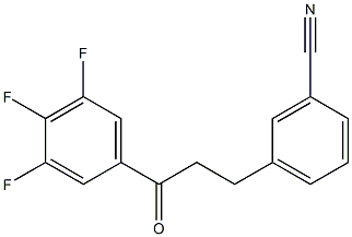 3-(3-CYANOPHENYL)-3',4',5'-TRIFLUOROPROPIOPHENONE Struktur