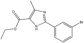 2-(3-BROMOPHENYL)-5-METHYL-3H-IMIDAZOLE-4-CARBOXYLIC ACID ETHYL ESTER Struktur