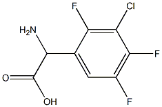 AMINO-(3-CHLORO-2,4,5-TRIFLUORO-PHENYL)-ACETIC ACID Struktur