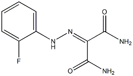 2-[(2-FLUOROPHENYL)HYDRAZONO]MALONAMIDE Struktur