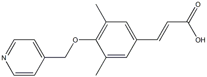 (2E)-3-[3,5-DIMETHYL-4-(PYRIDIN-4-YLMETHOXY)PHENYL]ACRYLIC ACID Struktur