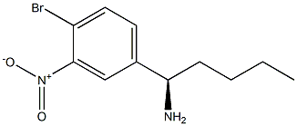 (1R)-1-(4-BROMO-3-NITROPHENYL)PENTYLAMINE Struktur