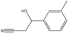 3-HYDROXY-3-(3-METHYLPHENYL)PROPANENITRILE Struktur