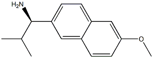 (1R)-1-(6-METHOXY(2-NAPHTHYL))-2-METHYLPROPYLAMINE Struktur