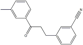 3-(3-CYANOPHENYL)-3'-METHYLPROPIOPHENONE Struktur