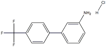 4'-(TRIFLUOROMETHYL)-[1,1'-BIPHENYL]-3-AMINE HYDROCHLORIDE Struktur