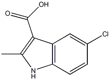 5-CHLORO-2-METHYLINDOLE-3-CARBOXYLIC ACID Struktur