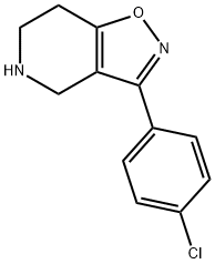 3-(4-CHLOROPHENYL)-4,5,6,7-TETRAHYDROISOXAZOLO[4,5-C]PYRIDINE Struktur