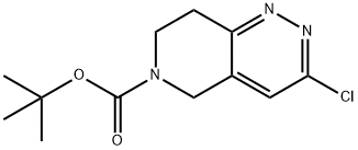 3-CHLORO-7,8-DIHYDRO-5H-PYRIDO[4,3-C]PYRIDAZINE-6-CARBOXYLIC ACID TERT-BUTYL ESTER Struktur