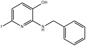 3-HYDROXY-6-IODO-2-BENZYLAMINOPYRIDINE Struktur