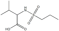 3-METHYL-2-[(PROPYLSULFONYL)AMINO]BUTANOIC ACID Struktur