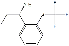 (1S)-1-[2-(TRIFLUOROMETHYLTHIO)PHENYL]PROPYLAMINE Struktur