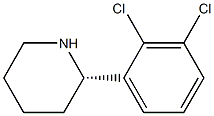 (S)-2-(2,3-DICHLOROPHENYL)PIPERIDINE Struktur