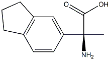 (2S)-2-AMINO-2-INDAN-5-YLPROPANOIC ACID Struktur