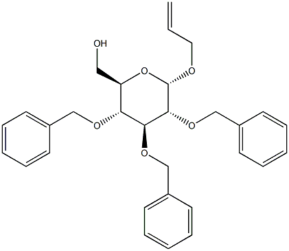 ALLYL 2,3,4-TRI-O-BENZYL-ALPHA-D-GLUCOPYRANOSIDE Struktur