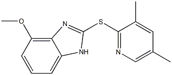 2-[(3,5-DIMETHYLPYRIDIN-2-YL)SULFENYL]-4-METHOXYBENZIMIDAZOLE Struktur