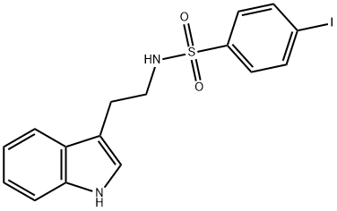 N-[2-(1H-INDOL-3-YL)ETHYL]-4-IODOBENZENESULFONAMIDE Struktur