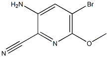 3-AMINO-5-BROMO-6-METHOXYPYRIDINE-2-CARBONITRILE Struktur