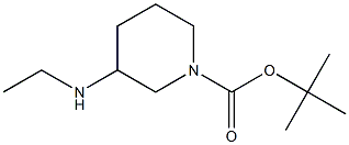 3-ETHYLAMINO-PIPERIDINE-1-CARBOXYLIC ACID TERT-BUTYL ESTER Struktur